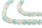 The Bead Chest African Recycled Glass Beads – Handmade in Ghana – Speckled Blue 7mm Strand for Jewelry Making, Crafts, and Home Decor I Approximately 73 Beads